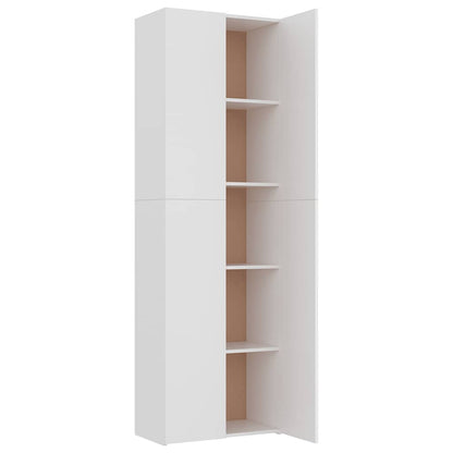 TV-Schrank Weiß 60x32x190 cm Holzwerkstoff