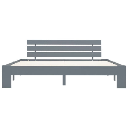 Massivholzbett Grau Kiefer 180x200 cm