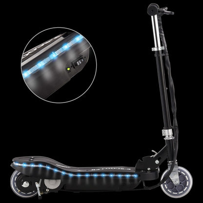 E-Scooter mit LED 120 W Schwarz