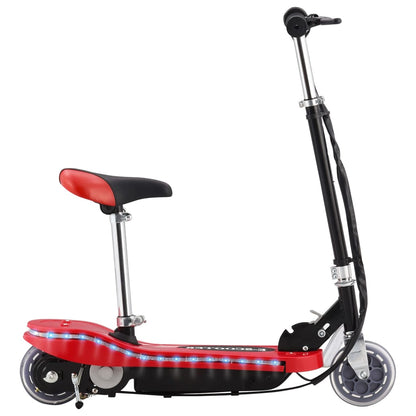 E-Scooter für Kinder mit Sitz und LED 120 W Rot