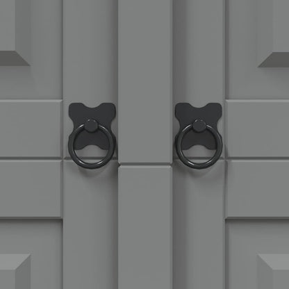 Kleiderschrank Mexiko-Stil Kiefernholz 3 Türen Grau