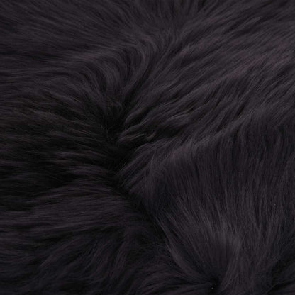 Sitzkissen 2 Stk. Dunkelgrau 40x40 cm Echter Schafspelz