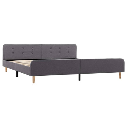 Bettgestell Hellgrau Stoff 180×200 cm