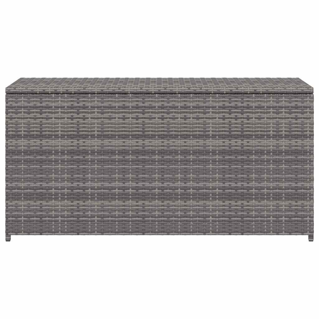 Garten-Auflagenbox Grau 120x50x60 cm Poly Rattan