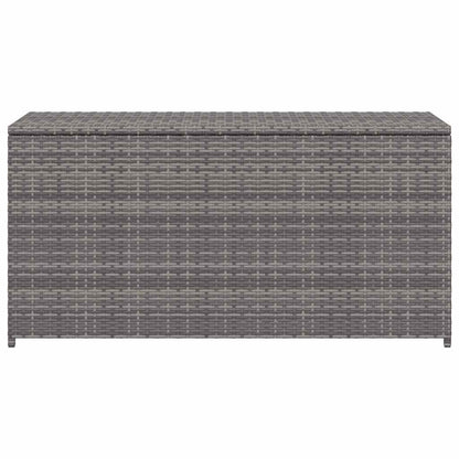 Garten-Auflagenbox Grau 120x50x60 cm Poly Rattan