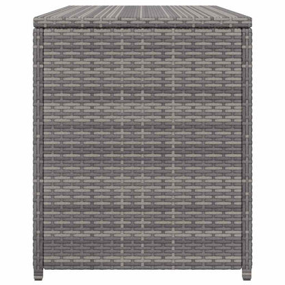 Garten-Auflagenbox Grau 120x50x60 cm Poly Rattan