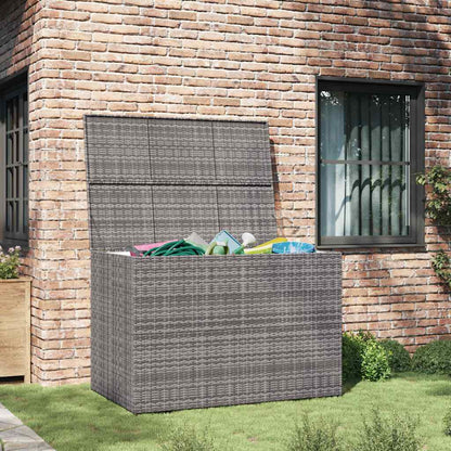 Garden-Auflagenbox Grau 150x100x100 cm Poly Rattan