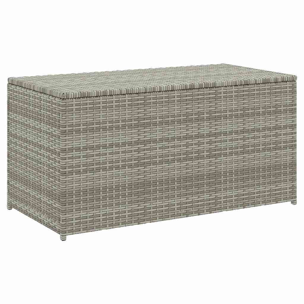 Gartenbox Poly Rattan 100x50x50 cm Grau