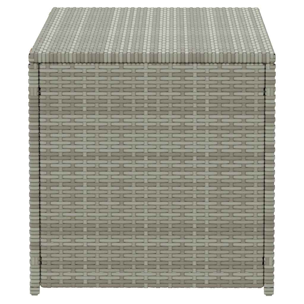 Gartenbox Poly Rattan 100x50x50 cm Grau