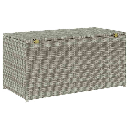 Gartenbox Poly Rattan 100x50x50 cm Grau