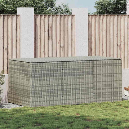Gartenbox Poly Rattan 180x90x70 cm Grau