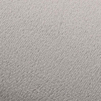 Hocker Hellgrau und Golden Samt 28 x 36 cm