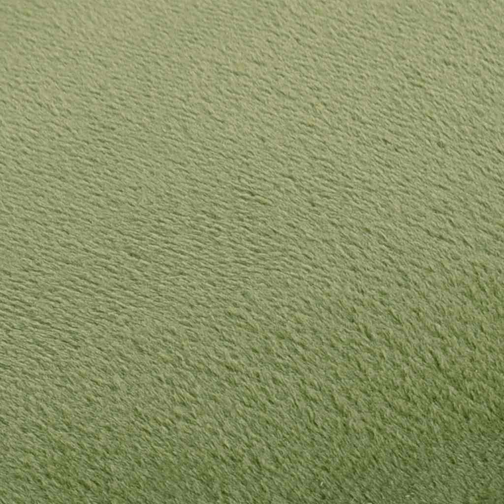 Hocker Senfgrün und Golden Samt 28 x 36 cm