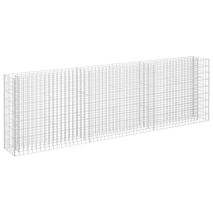 Gabionen-Hochbeet Verzinkter Stahl 270 x 30 x 90 cm