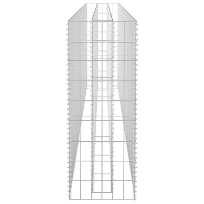 Gabionen-Hochbeet Verzinkter Stahl 270 x 30 x 90 cm
