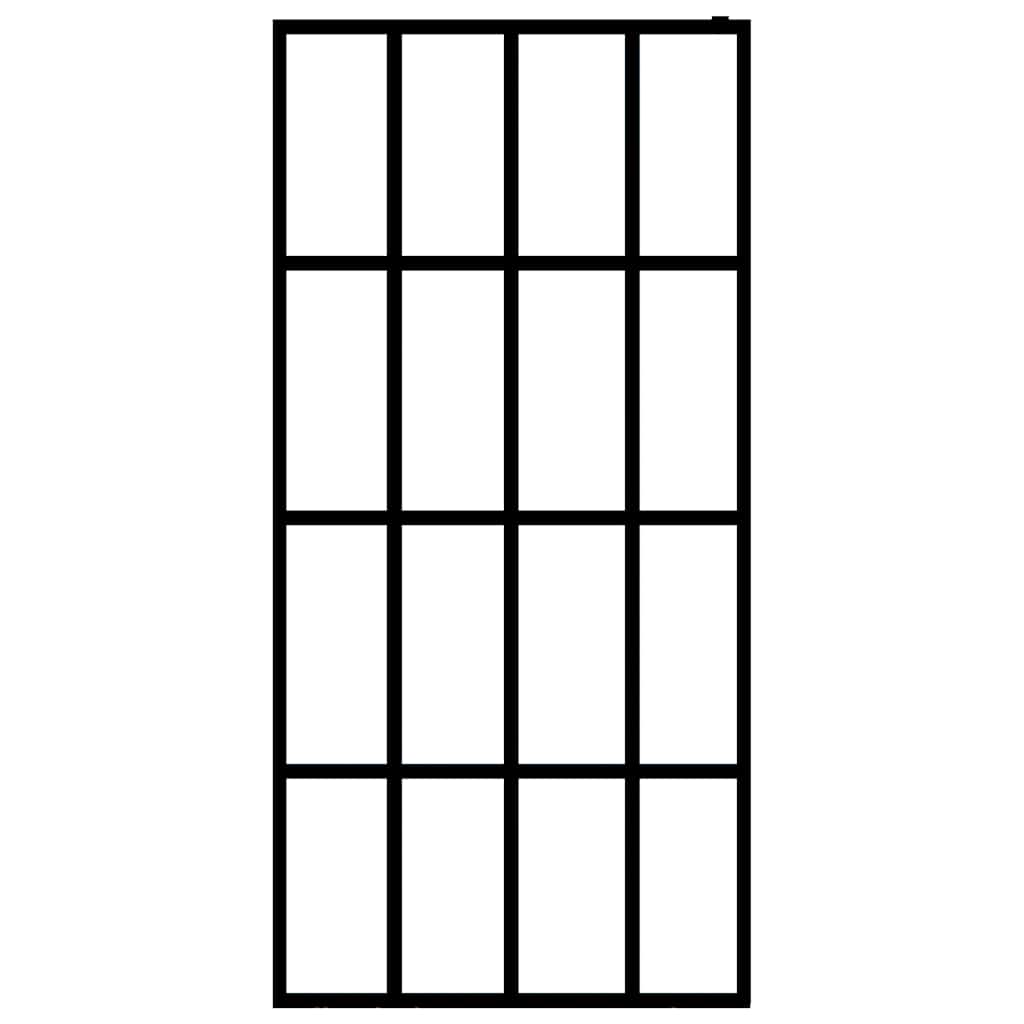 Duschwand für Walk-in Dusche Klares Sicherheitsglas 100x195 cm