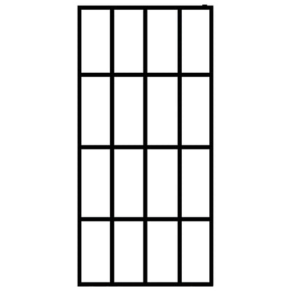 Duschwand für Walk-in Dusche Klares Sicherheitsglas 100x195 cm