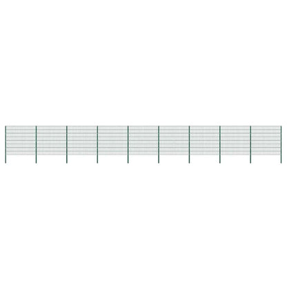 Zaunelement mit Pfosten Eisen 1557,5 x 160 cm Grün