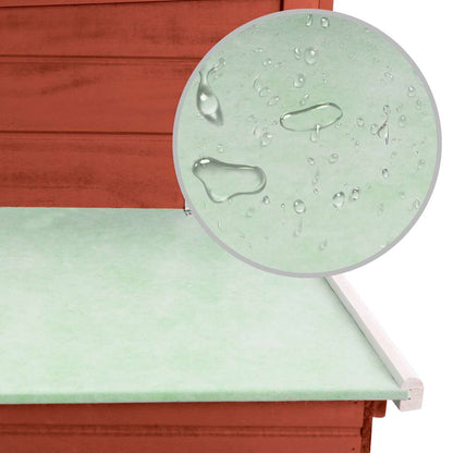 Garten-Hühnerstall mit 1 Legenest Rot Holz