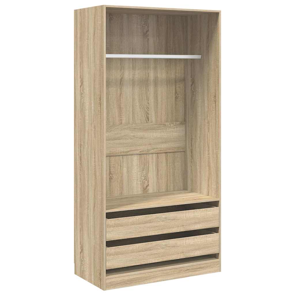 Kleiderschrank Sonoma-Eiche 100x50x200 cm Holzwerkstoff
