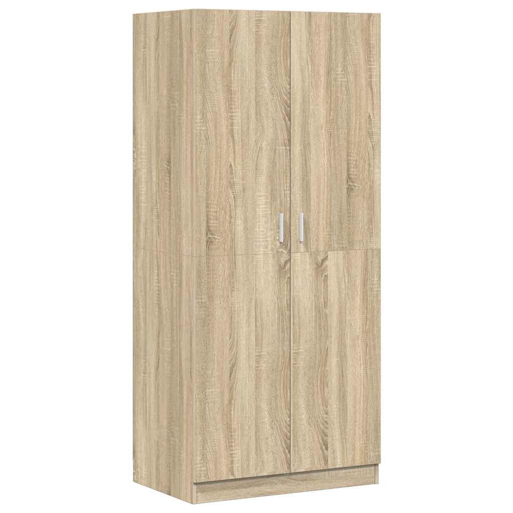 Kleiderschrank Sonoma-Eiche 80x52x180 cm Holzwerkstoff