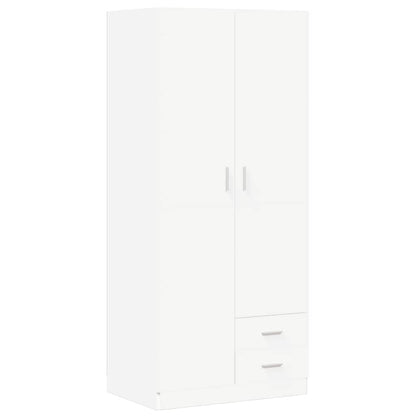 Kleiderschrank Weiß 80x52x180 cm Holzwerkstoff