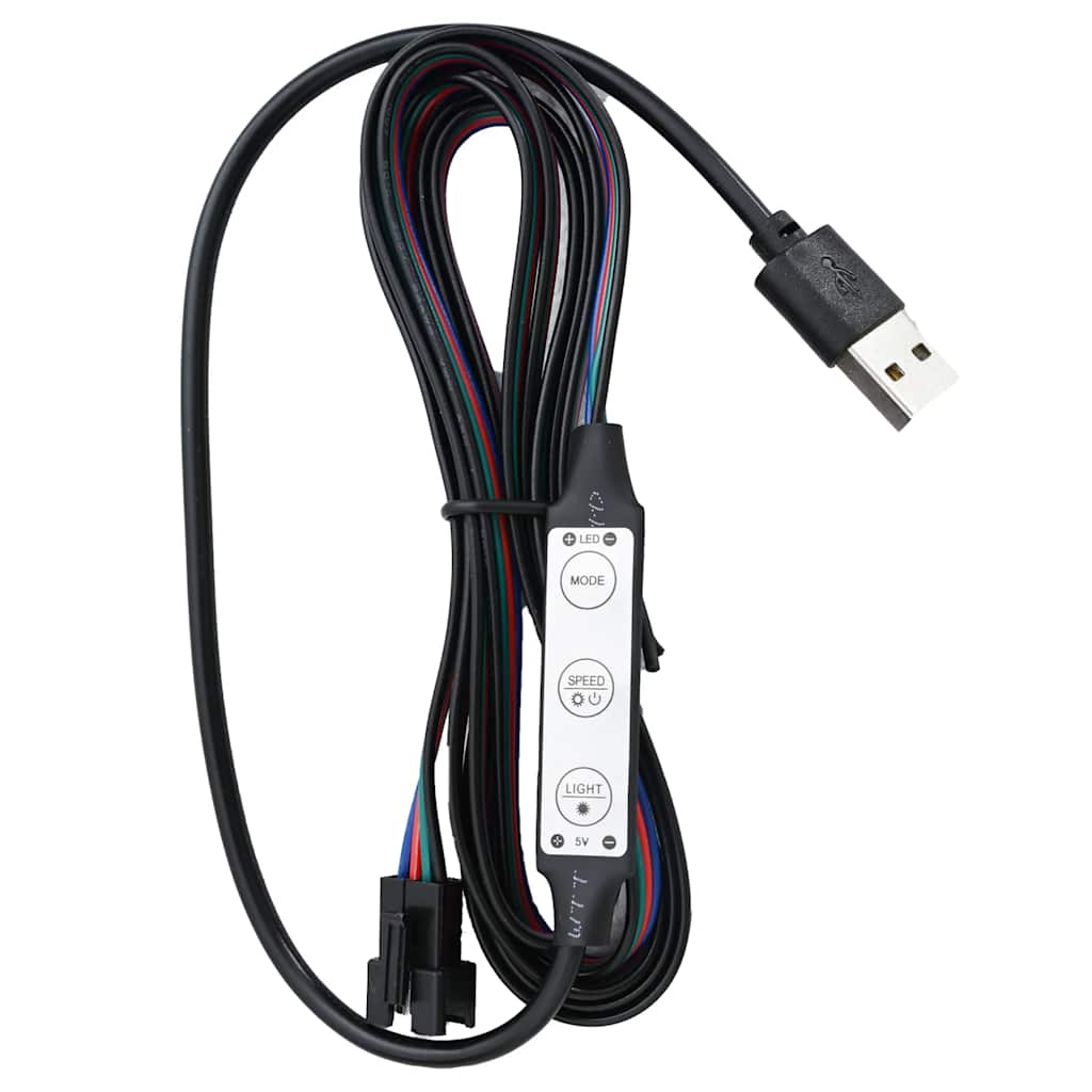 Bettgestell mit LED Grau Kunstleder 90×200 cm