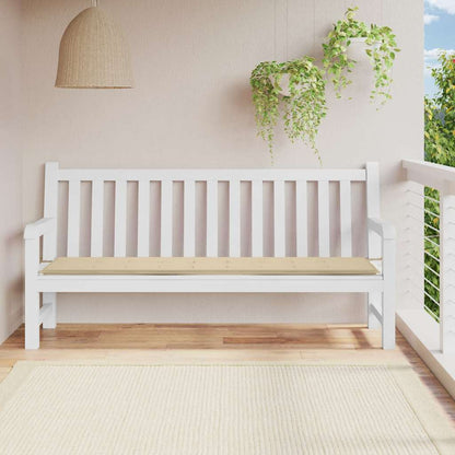 Gartenbank-Auflage Beige 200x50x4 cm Oxford-Gewebe