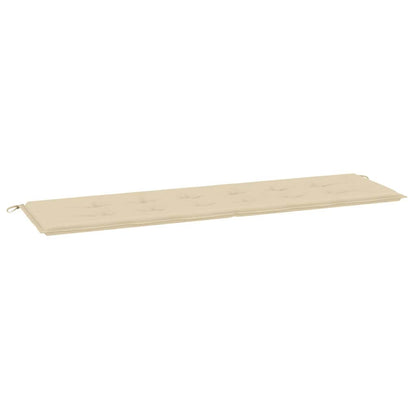 Gartenbank-Auflage Beige 180x50x3 cm Oxford-Gewebe