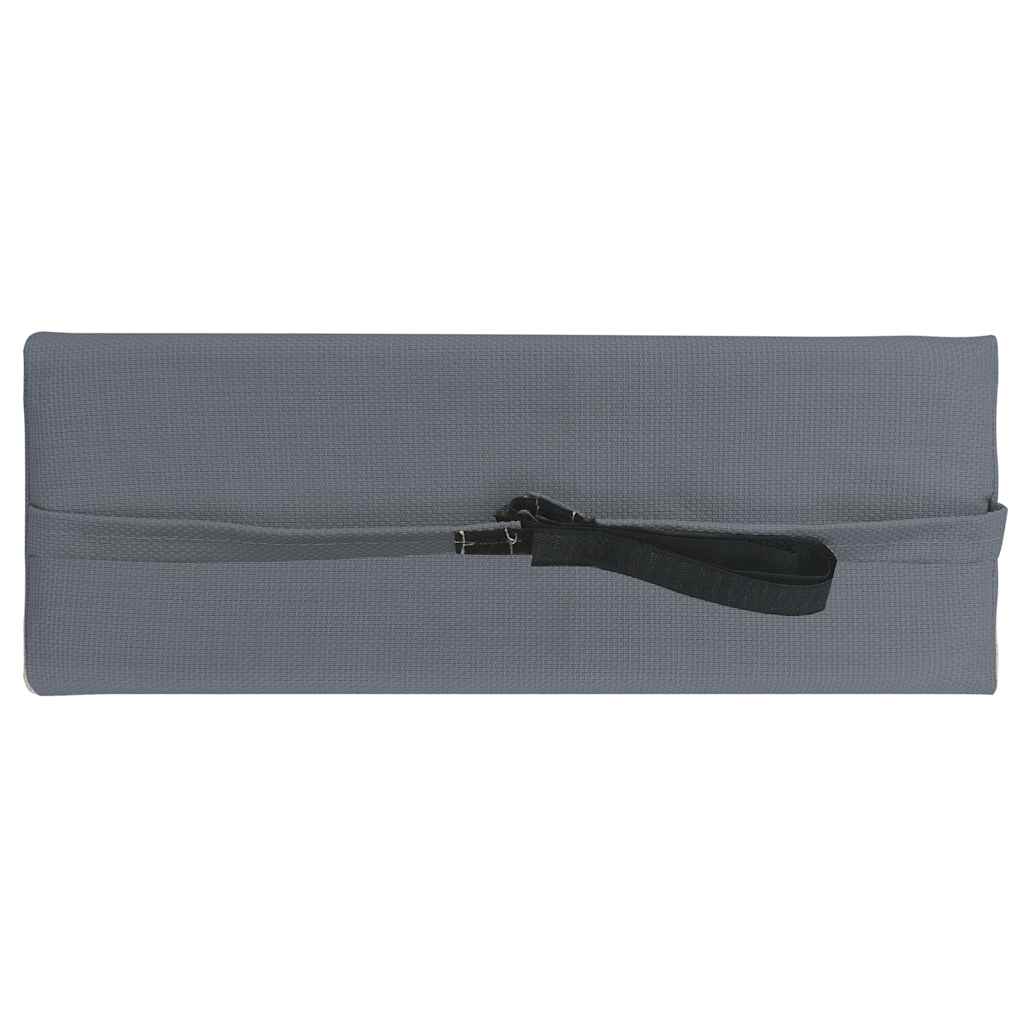 Kopfstütze für Liegestuhl Grau 40 x 7,5 x 15 cm Textilene