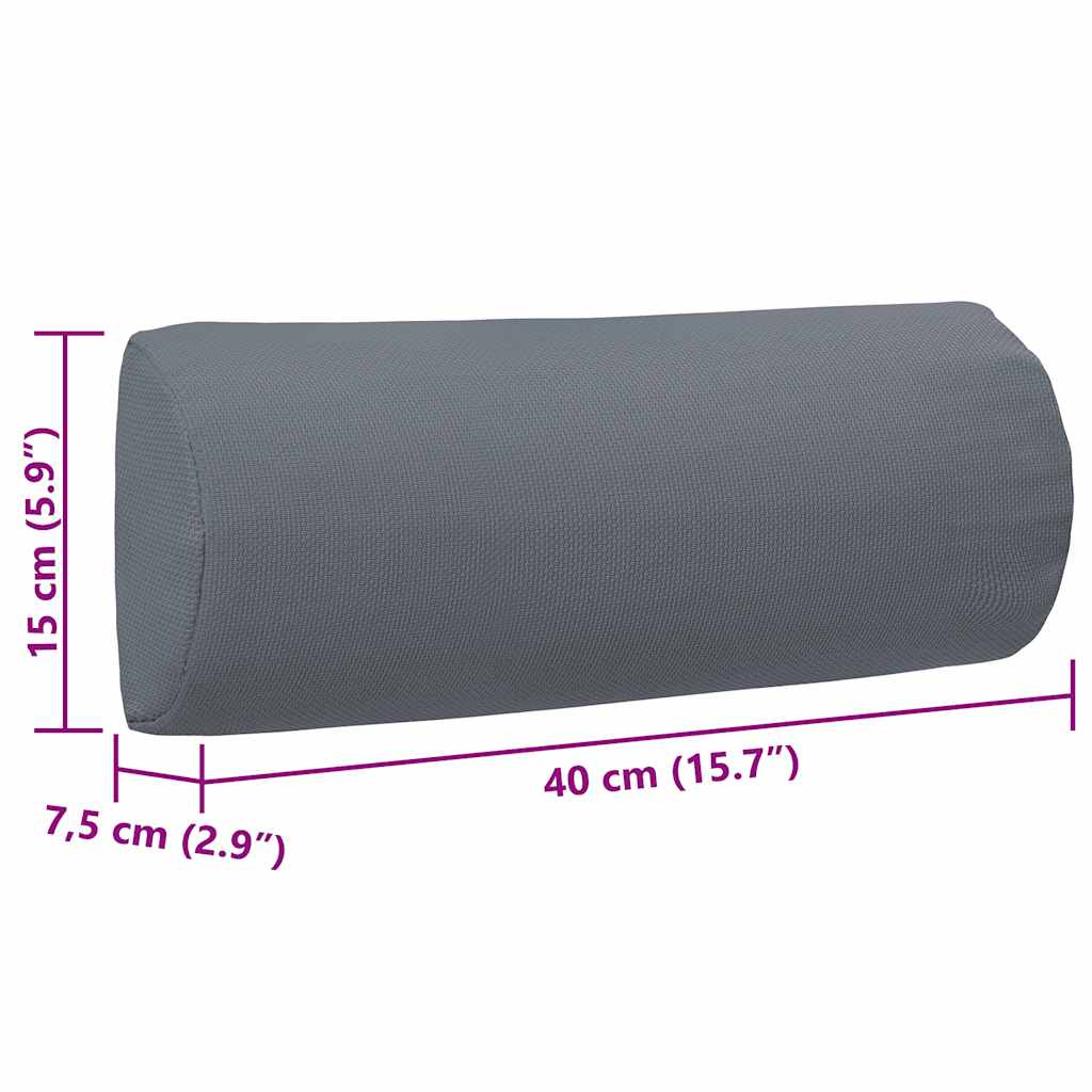 Kopfstütze für Liegestuhl Grau 40 x 7,5 x 15 cm Textilene