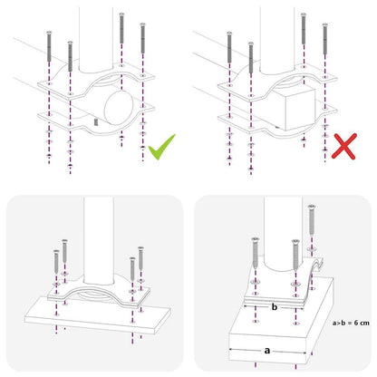 Ausziehbare Seitenmarkise 100x300 cm Braun