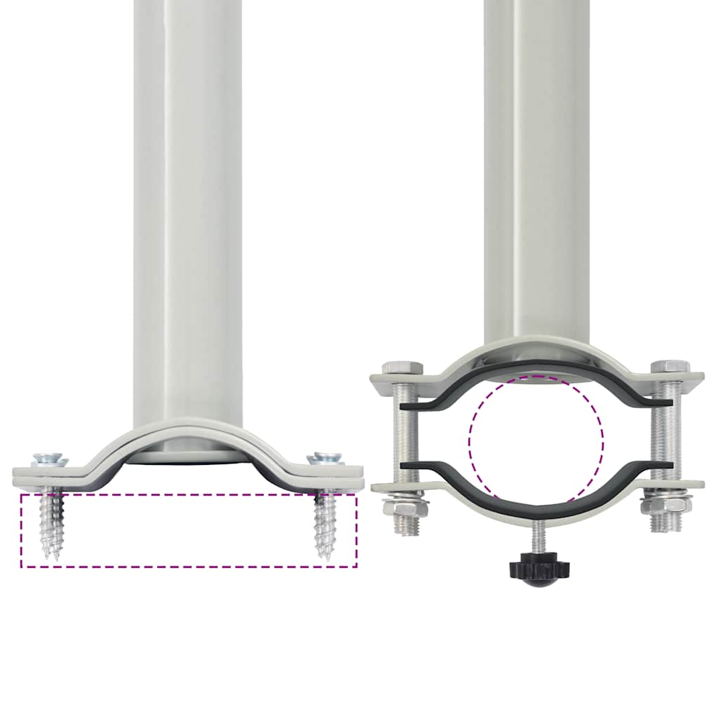 Ausziehbare Seitenmarkise 100x300 cm Blau