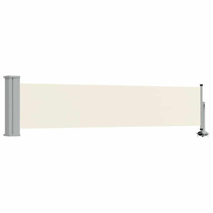 Ausziehbare Seitenmarkise 60×300 cm Creme