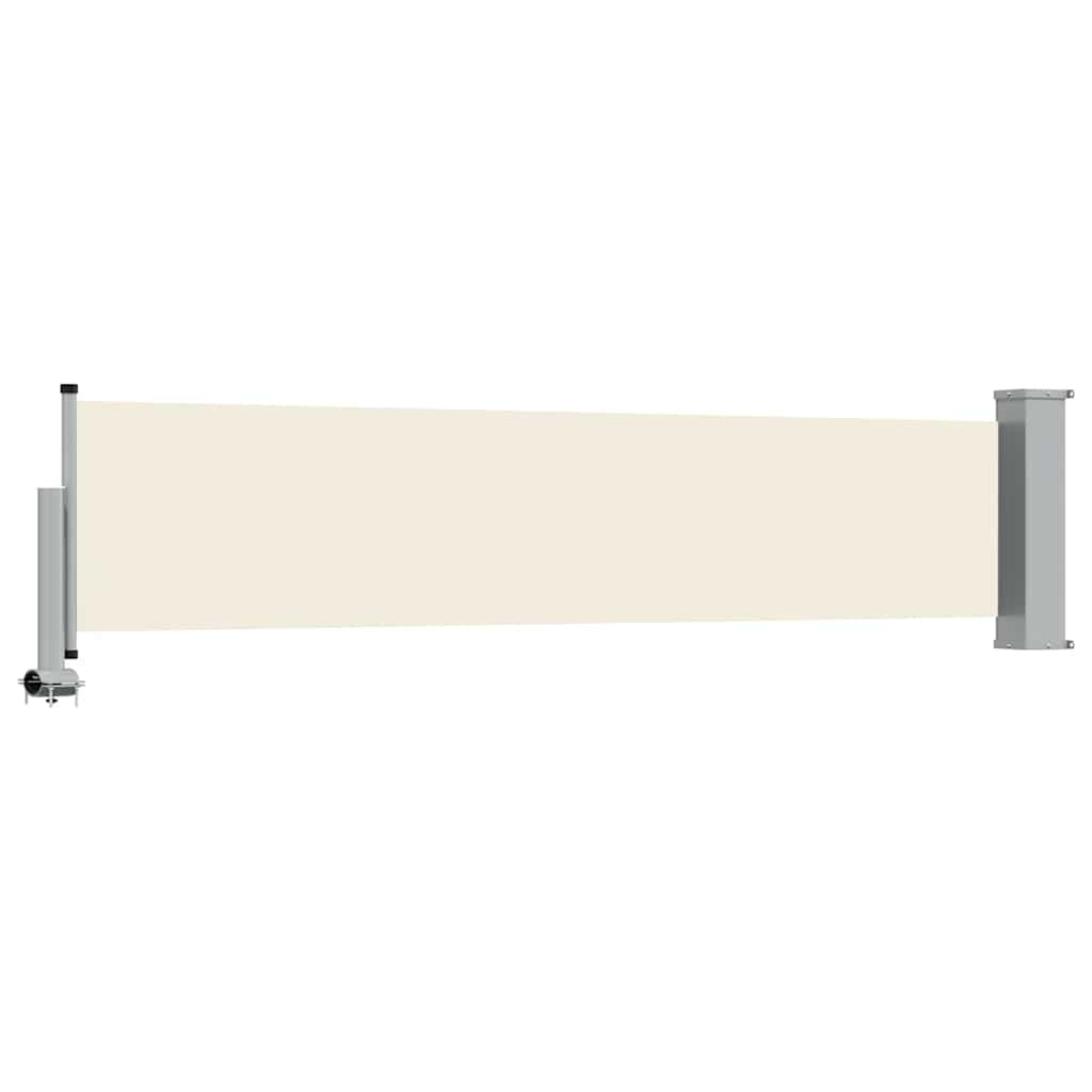 Ausziehbare Seitenmarkise 60×300 cm Creme
