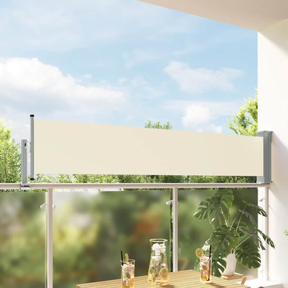 Ausziehbare Seitenmarkise 60×300 cm Creme