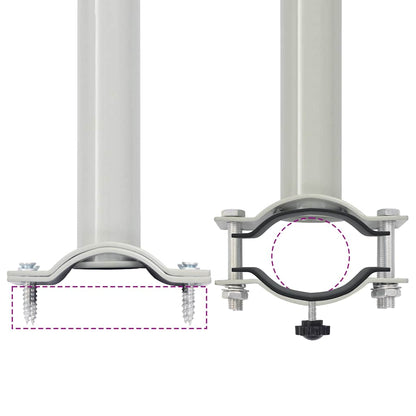 Ausziehbare Seitenmarkise 60×300 cm Grau