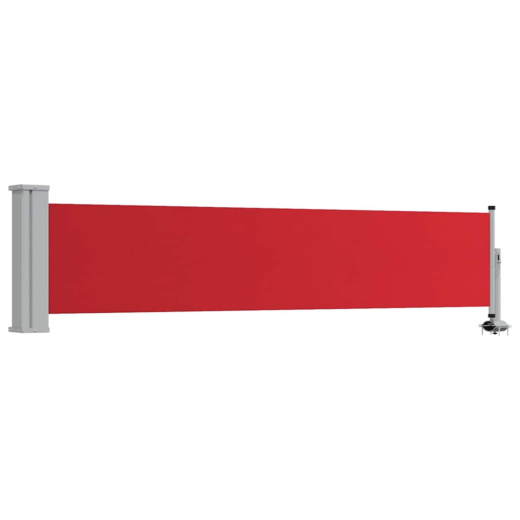 Ausziehbare Seitenmarkise 60×300 cm Rot