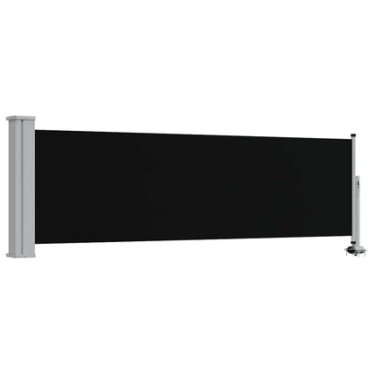 Ausziehbare Seitenmarkise 80×300 cm Schwarz