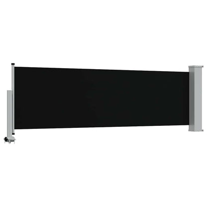 Ausziehbare Seitenmarkise 80×300 cm Schwarz