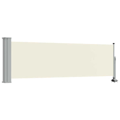 Ausziehbare Seitenmarkise 80×300 cm Creme