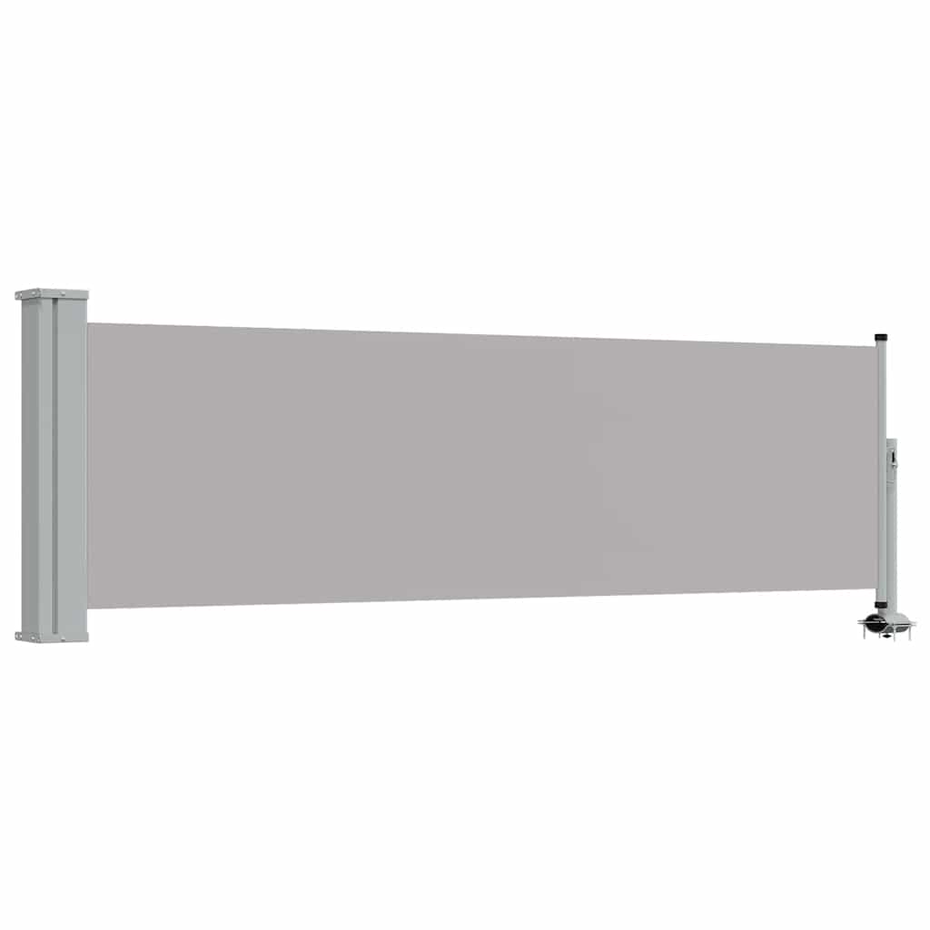 Ausziehbare Seitenmarkise 80×300 cm Grau