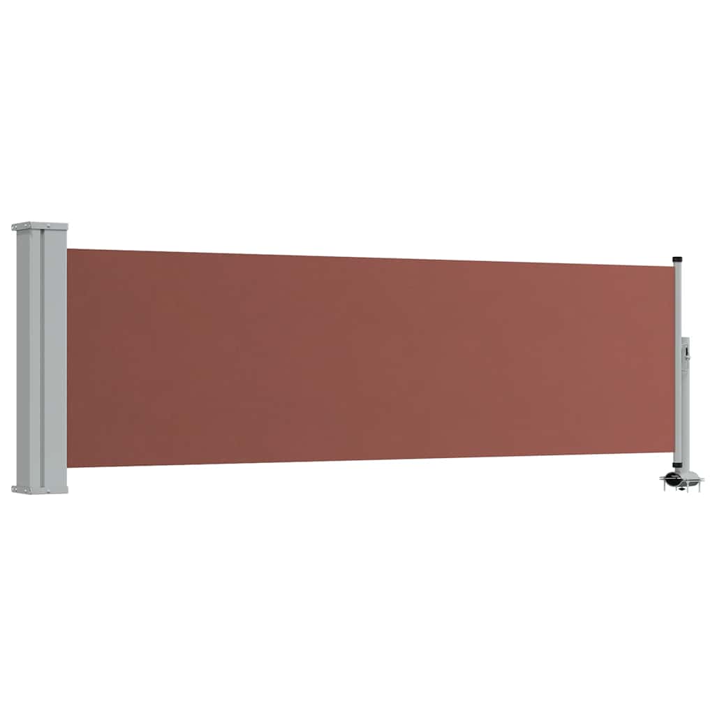 Ausziehbare Seitenmarkise 80×300 cm Braun