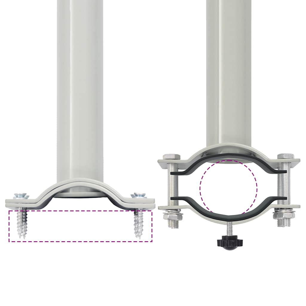 Ausziehbare Seitenmarkise 80×300 cm Braun