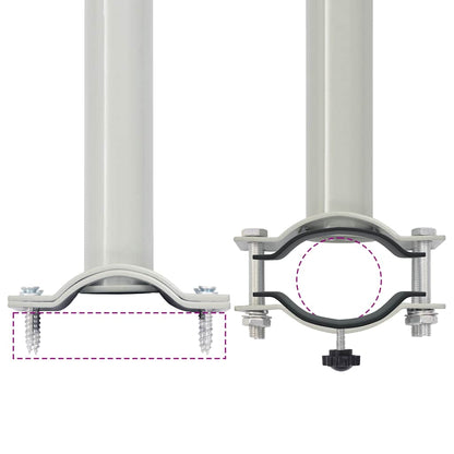 Ausziehbare Seitenmarkise 80×300 cm Braun