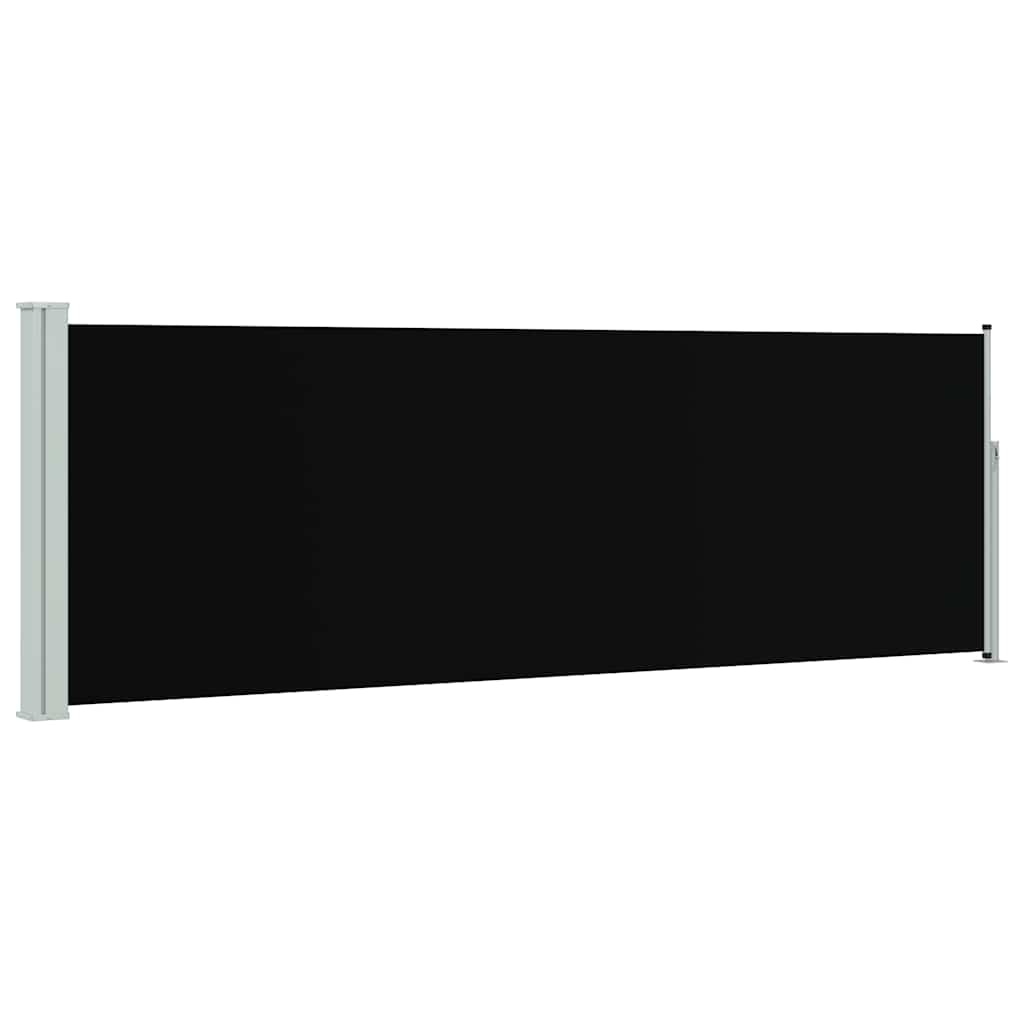 Ausziehbare Seitenmarkise 100×300 cm Schwarz