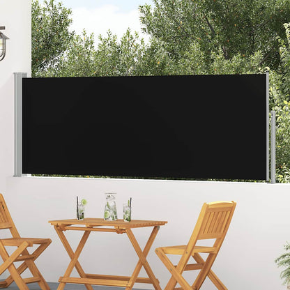 Ausziehbare Seitenmarkise 100×300 cm Schwarz