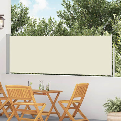 Ausziehbare Seitenmarkise 100×500 cm Creme