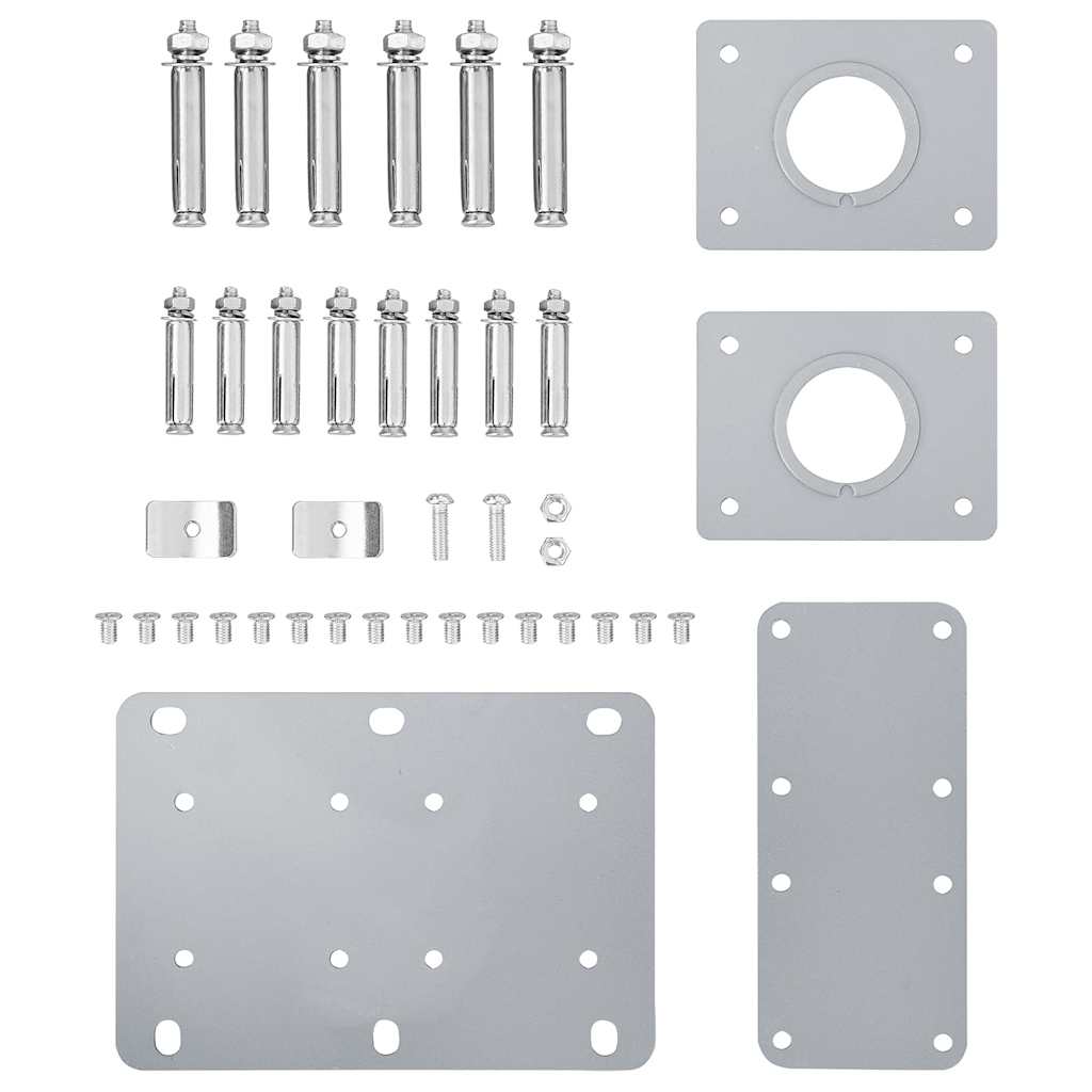 Ausziehbare Seitenmarkise Doppelt 170 x 600 cm Anthrazit
