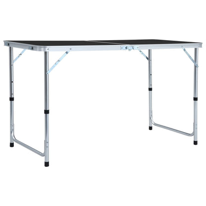 Campingtisch Klappbar Grau Aluminium 120x60 cm